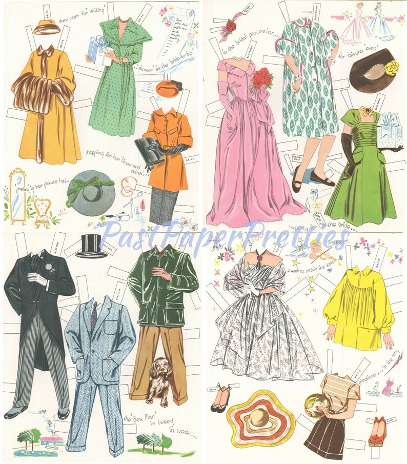 Free Printable Vintage Paper Dolls 1920s