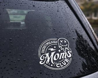 Overstimulated Moms Club Decal | Funny Mom Car Decal