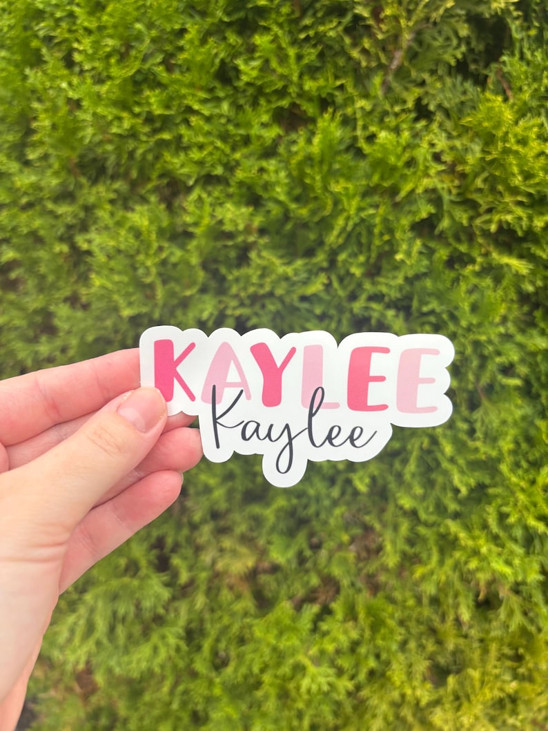 Kaylee Sticker Custom Name Sticker – Personalized Glossy Sticker - Etsy