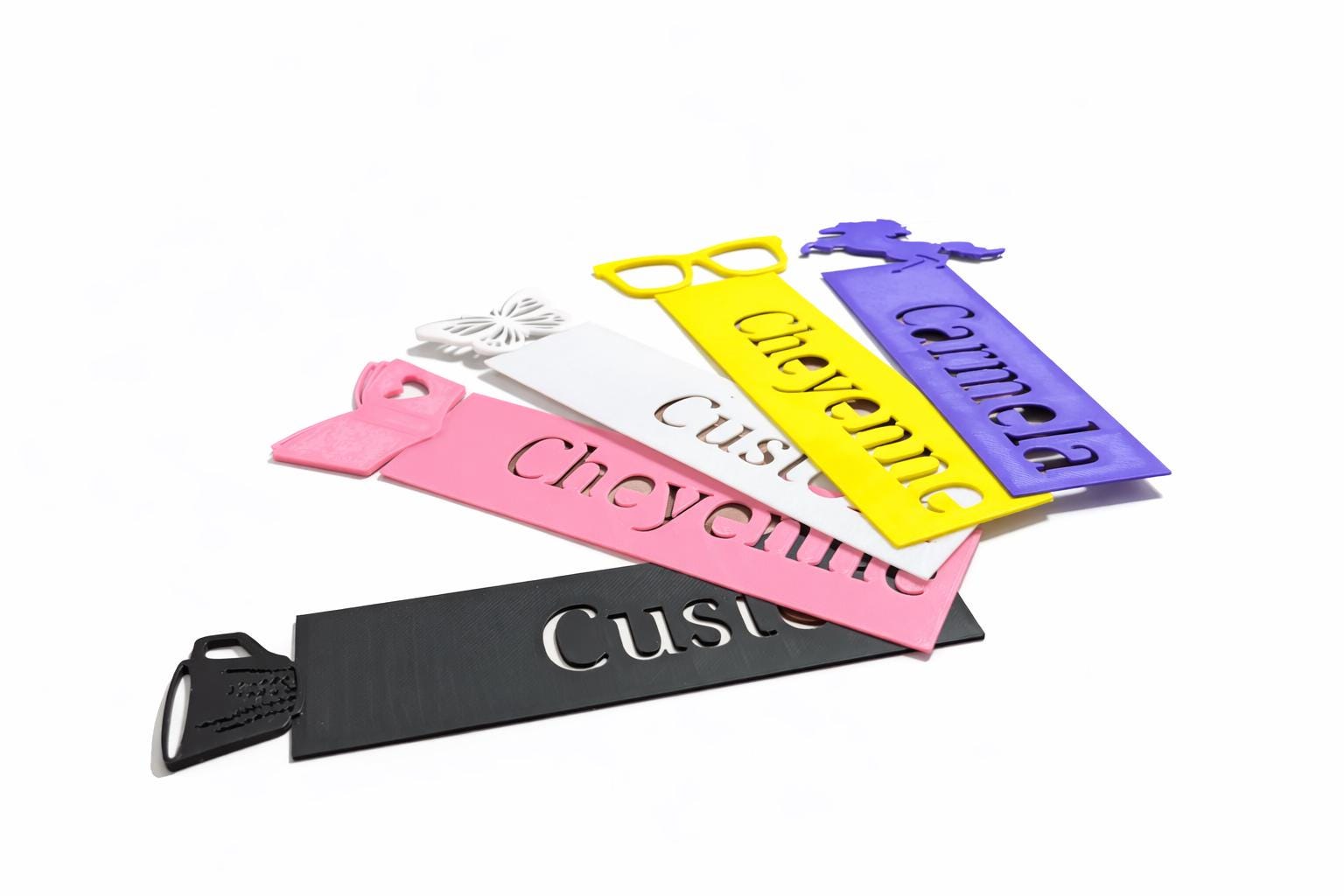 Name Bookmark Colour In Custom 3D Printed Bookmark | Personalized Name Bookmark | Unique Gift ...