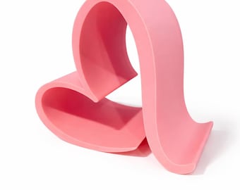 3D Printed Heart Phone Stand | Desk Accessory, Valentine Gift
