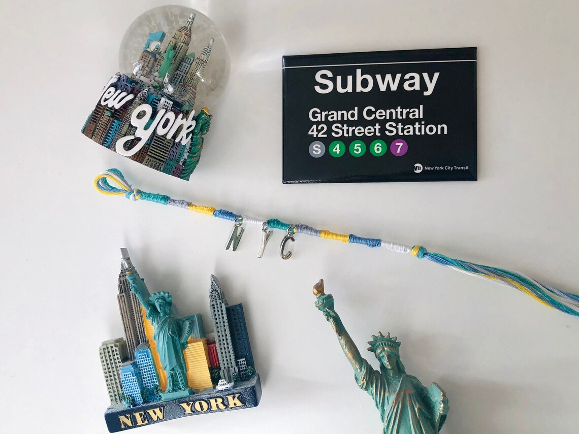 Handmade NYC charm bracelet New York City bracelet Etsy