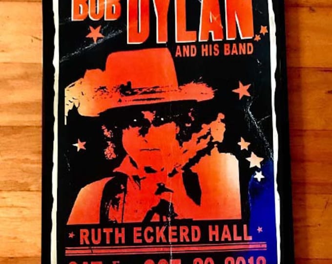BOB DYLAN Rare Signed Gig Poster by Artist Adam Turkel - Florida 2018 ...