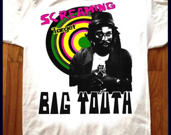 BIG YOUTH Screaming Target Reggae T-Shirt! Roots Roots Dub Sound System Culture Rockers LP