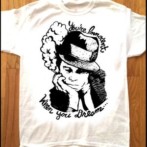 TOM WAITS T-Shirt by Pop Artist Adam Turkel You&#39;re Innocent When You Dream - Poet Beatnik Bohemian Punk Rock Cult Art