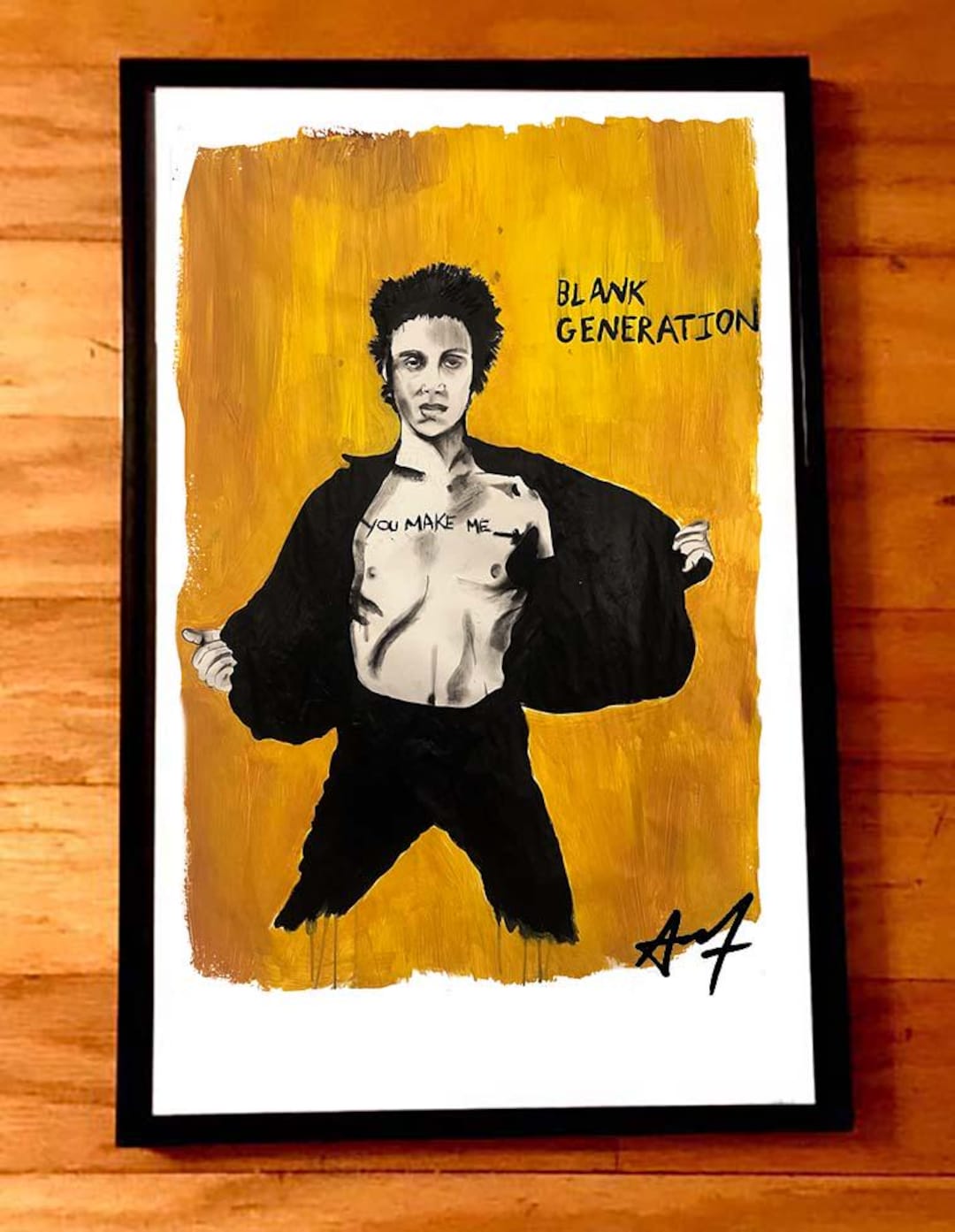 RICHARD HELL Blank Generation Rare Signed Numbered Art Print by Adam ...