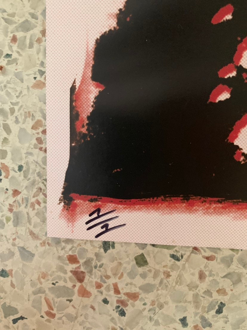 Sex Pistols SID VICIOUS - Rare Signed Numbered Poster Skull Art