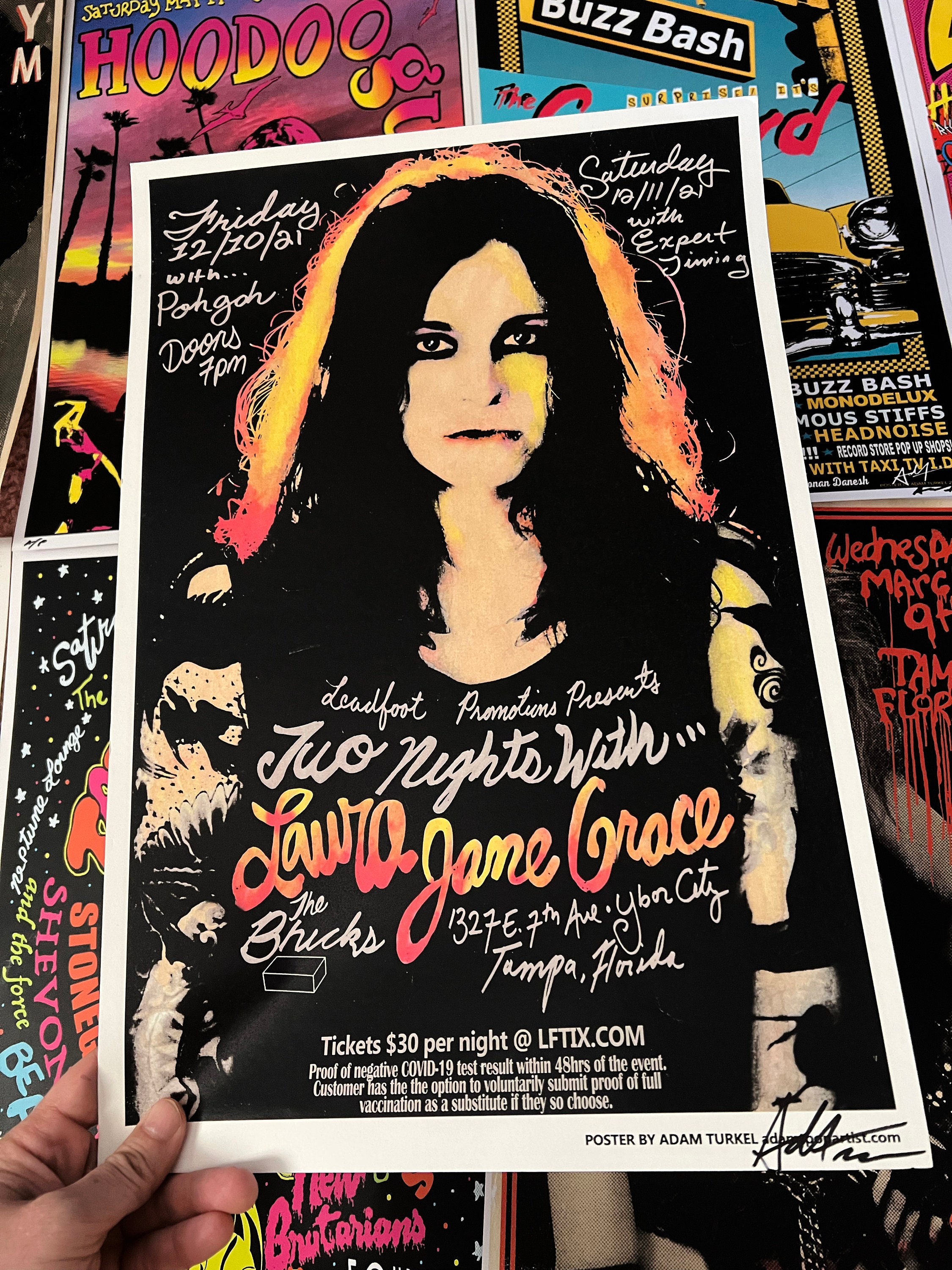 AGAINST ME! Laura Jane Grace Rare Signed and Numbered Gig Poster by ...