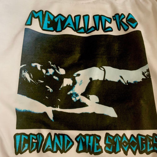 Metallic KO Custom Printed T-shirt the Stooges Iggy POP - Etsy
