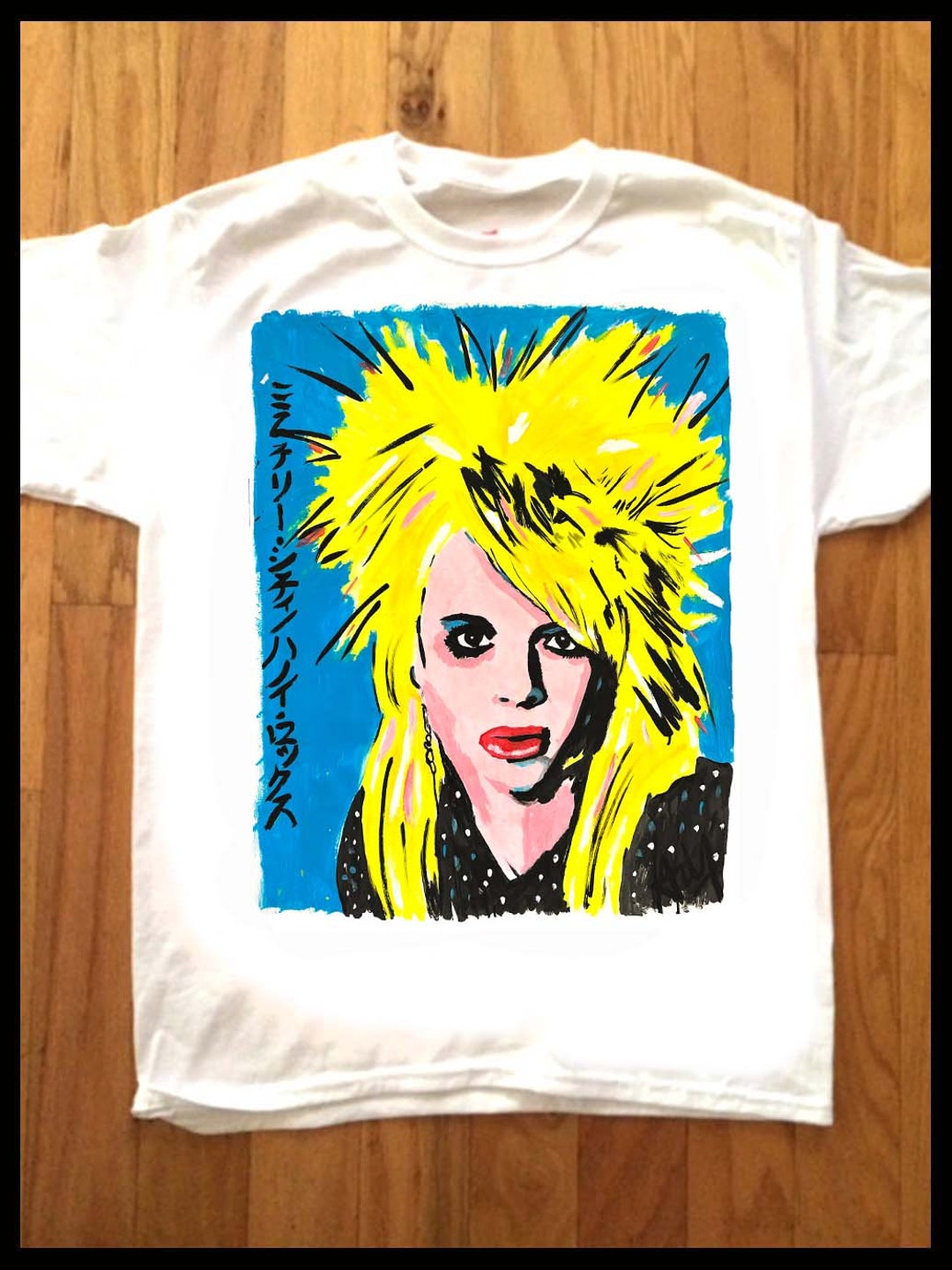 HANOI ROCKS Custom Printed Michael Monroe Japanese Pop Art T HANOI ROCKS Custom Printed Michael Monroe Japanese Pop Art T