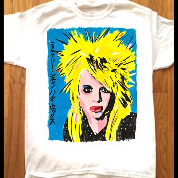 HANOI ROCKS Custom Printed Michael Monroe Japanese Pop Art T-Shirt by artist Adam T.  Punk New Wave GLAM 80s Limited Edition