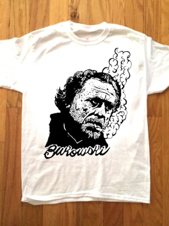 CHARLES BUKOWSKI camiseta de arte sharpie de Pop Artist Adam Turkel Poet Drunk Los Angeles Punk Rock Beat