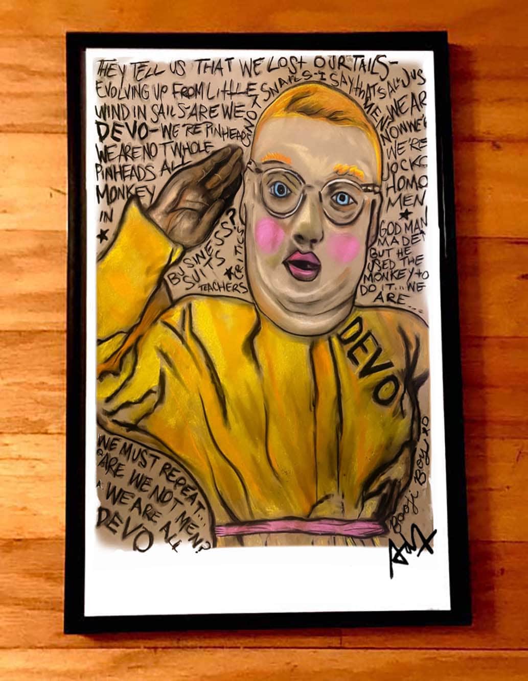 DEVO Art Print by Adam Turkel Poster BOOJI BOY Punk New Wave 80s 70s ...