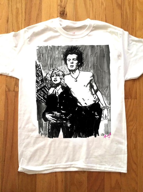 SID VICIOUS & Nancy Spungen Chelsea Hotel T-shirt by Pop Artist