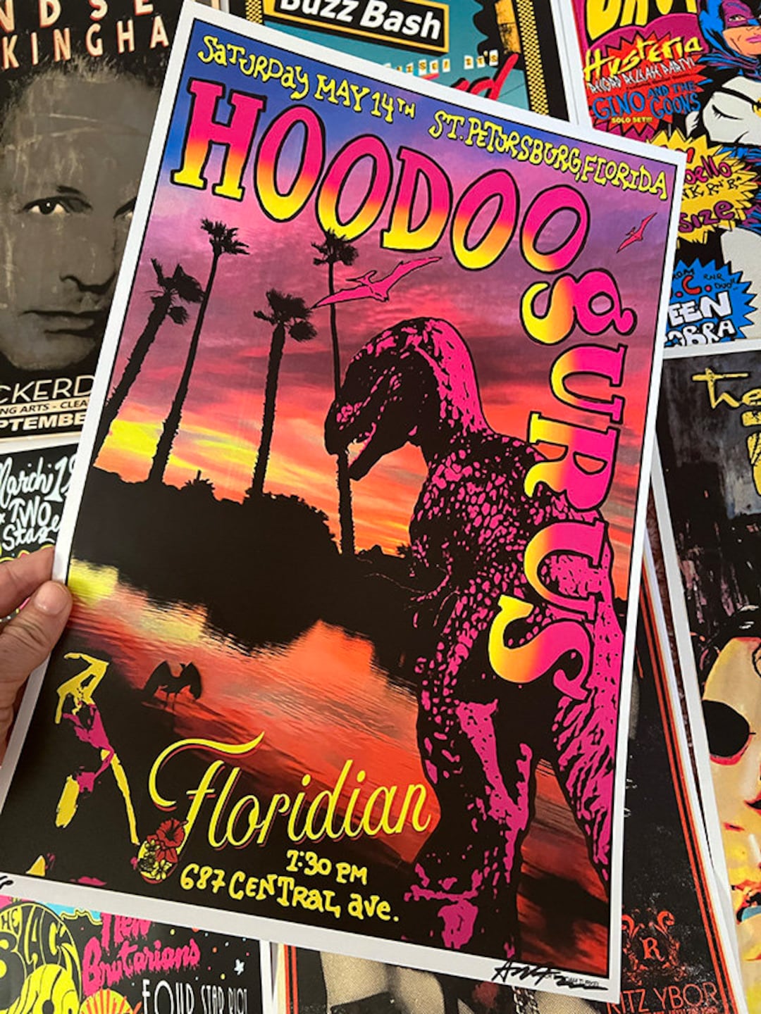 The HOODOO GURUS Rare Signed and Numbered Gig Poster by Adam Turkel St ...