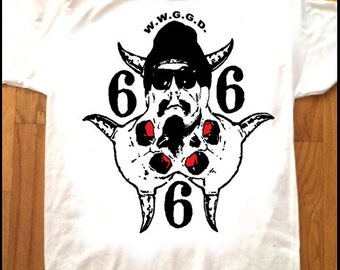 GG Allin  W.W.G..G. Do? T-Shirt by Pop Artist Adam Turkel 666 PUNK ROCK Glam RnR Sharpie Portrait Jabbers Murder Junkies