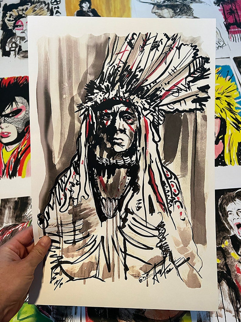 Native American Florida Calusa Signed Art Print Adam Turkel Fine Art ...