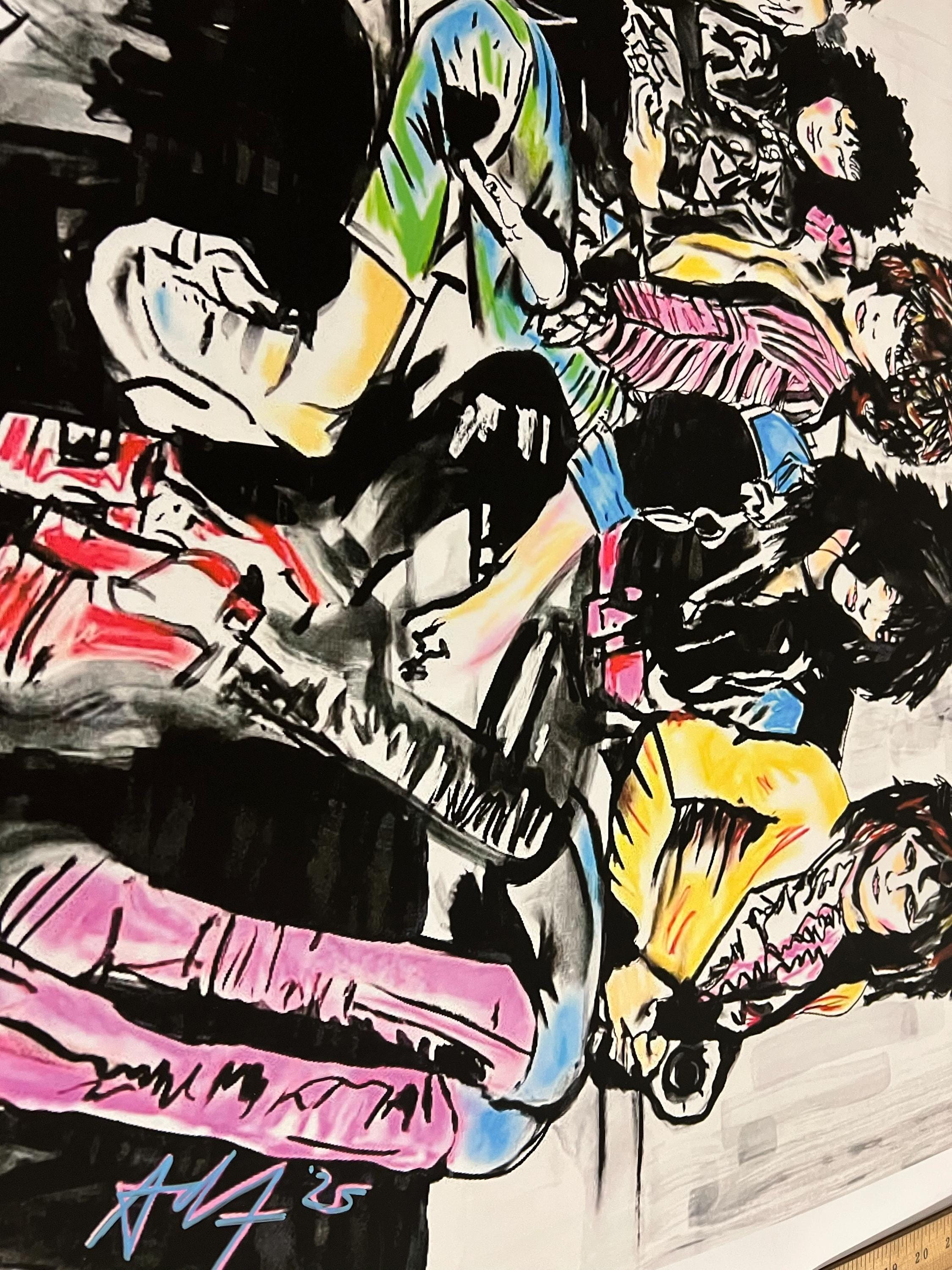 New York Dolls Large Poster Signed Art Print by Pop Artist Adam Turkel ...