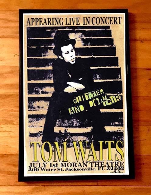 TOM WAITS Rare Signed Numbered Gig Poster by Adam Turkel