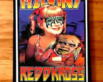 MELVINS Redd Kross rare signed gig poster by artist Adam Turkel - Florida Brady Bunch Grunge Power Pop KISS The Exorcist GLAM Rock N' Roll