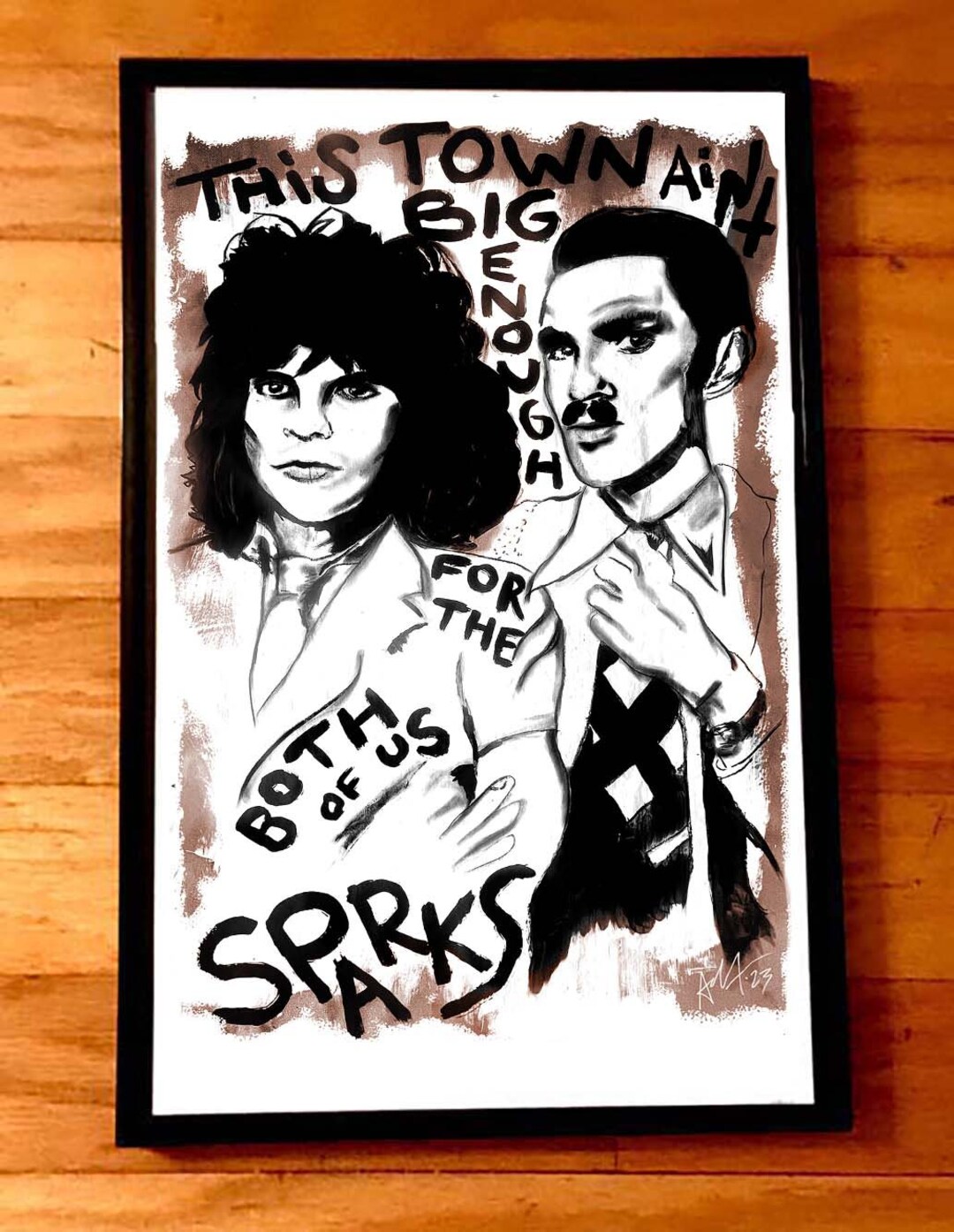 SPARKS Rare Signed Numbered Art Print by Adam Turkel Glam Rock 70s 80s ...