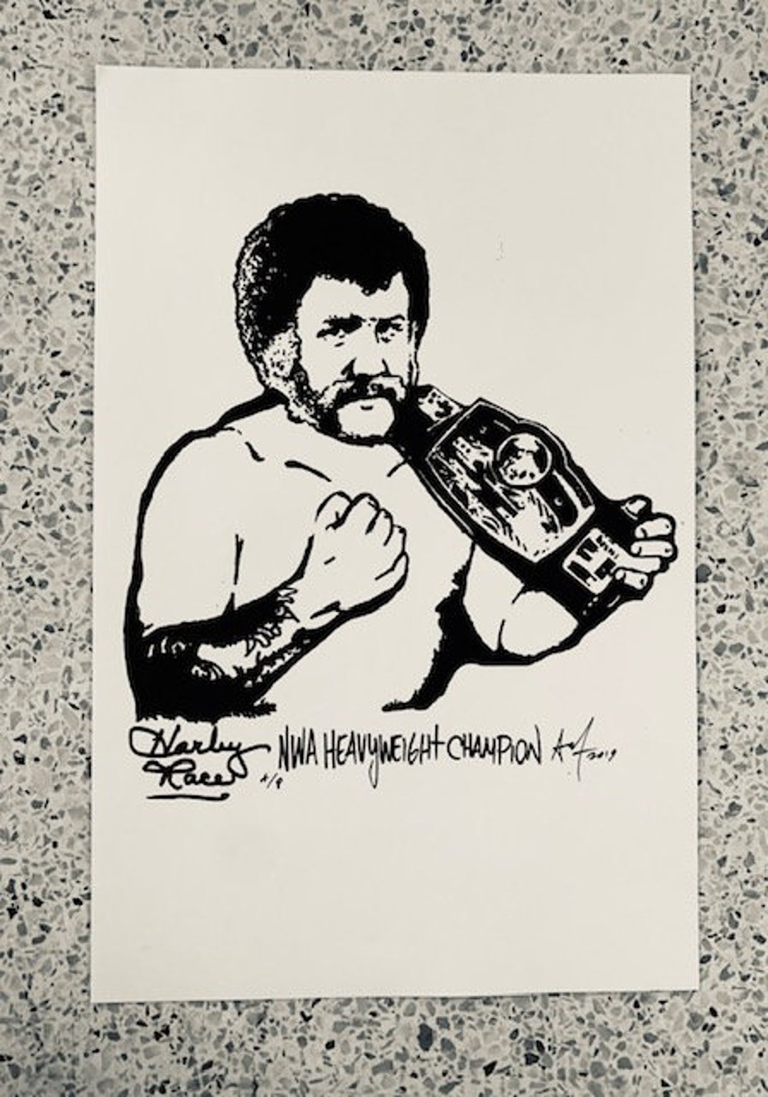 HARLEY RACE Rare Signed Numbered Art Print by Adam Turkel 2019 Pop Art ...