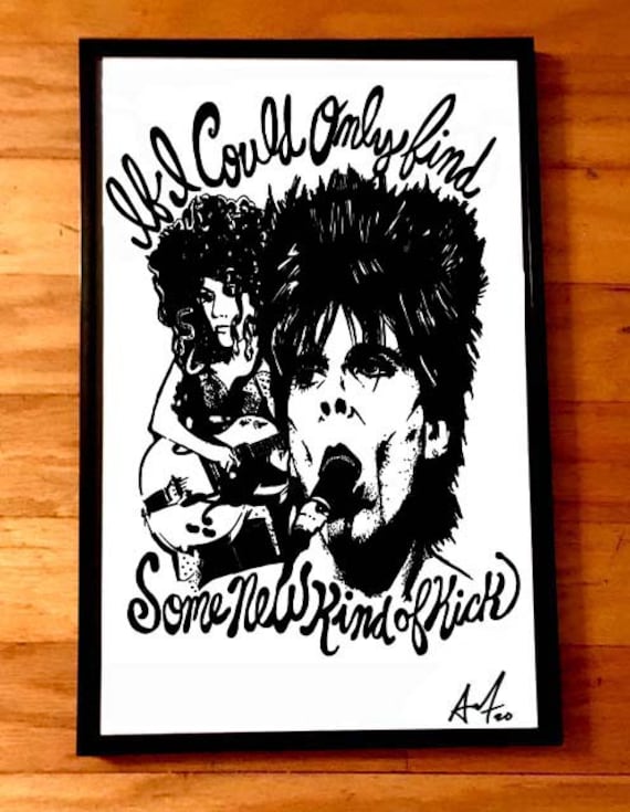 THE CRAMPS Rare Signed Numbered Art Print by Adam Turkel Sharpie