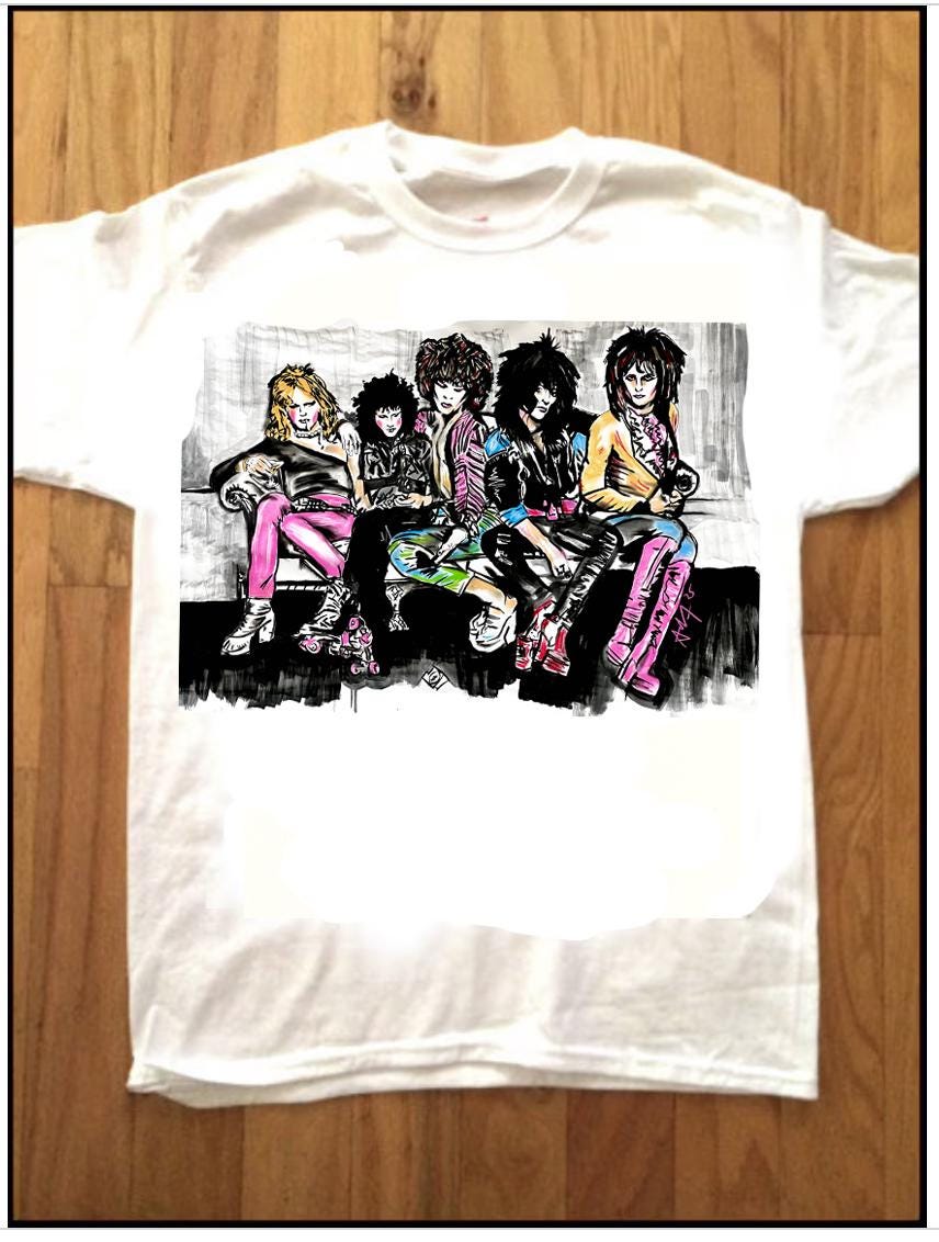 NEW YORK DOLLS Custom Printed T-shirt by Pop Artist Adam T! the