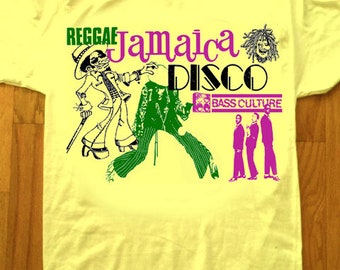 Reggae Jamaica Disco T-Shirt! Roots 70s Jimmy Cliff Wailers Bass Culture Roots Dub Sound System Bass Culture Rockers