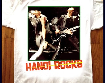 HANOI ROCKS - Custom Printed T-SHIRT Glam Rock 80s Heavy Metal Punk Guns N' Roses
