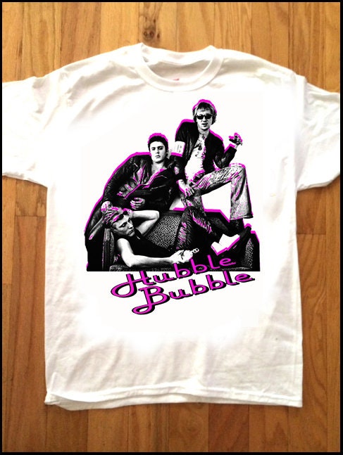 HUBBLE BUBBLE T-SHIRT! Glam Punk New Wave Power Pop 1977 Kbd
