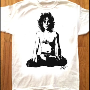 SYD BARRETT Koszulka z nadrukiem! Sztuka Sharpie autorstwa Adama Turkela! Pink Floyd Psychodeliczny punk lat 60. Hippie Acid