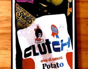 CLUTCH St Petersburg, Florida Gig Poster by Adam Turkel Pop Art Concert Heavy Metal STONER ROCK Sword Lionize