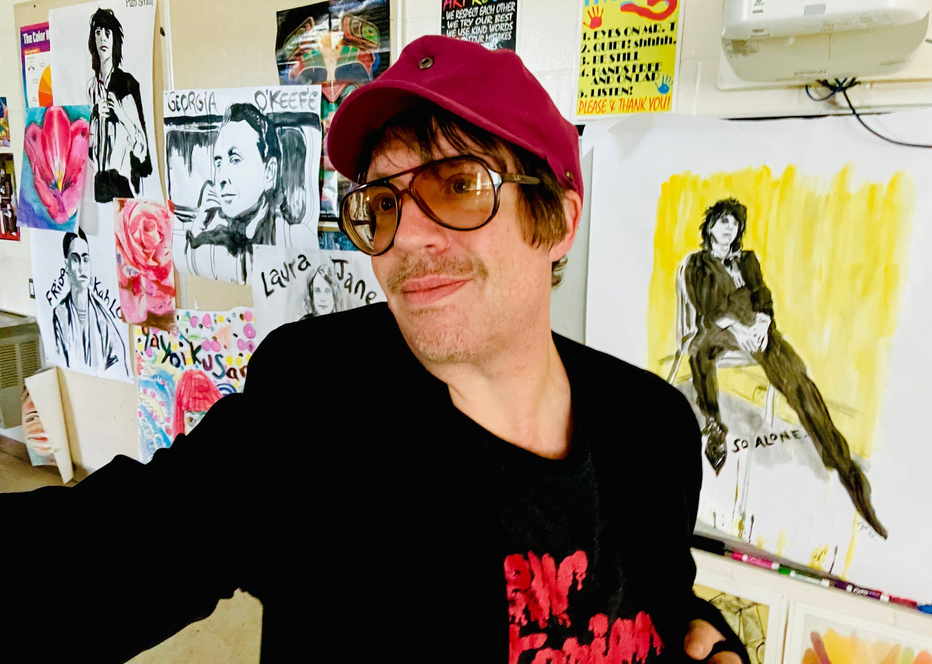 【ポスター】ジョニー・サンダース ジョニー・サンダース 12 x 18 レア So Alone サイン入りアート