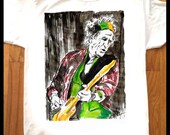KEITH RICHARDS Limited Edition T-shirt by Artist Adam T. Rolling