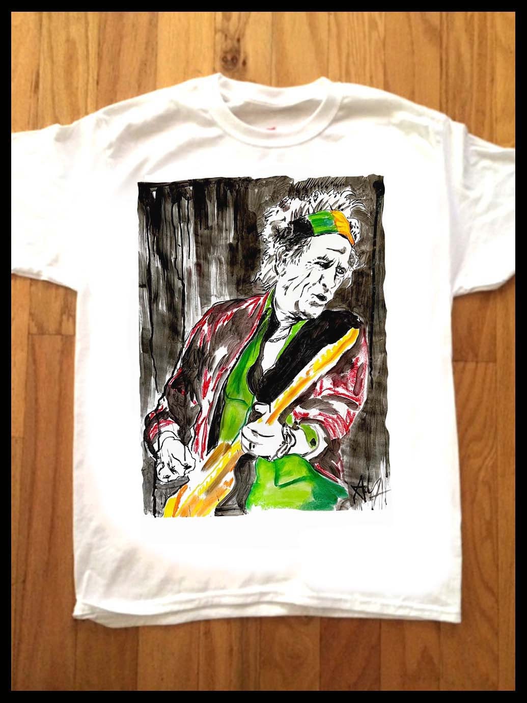 Keith Richards T Shirt - Etsy