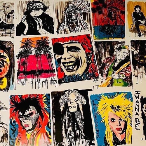 The Black Crowes & Hammered Satin Rare Signed and Numbered