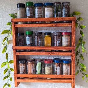 3-Tiered Spice Rack: Wall Mounted Kitchen Organizer