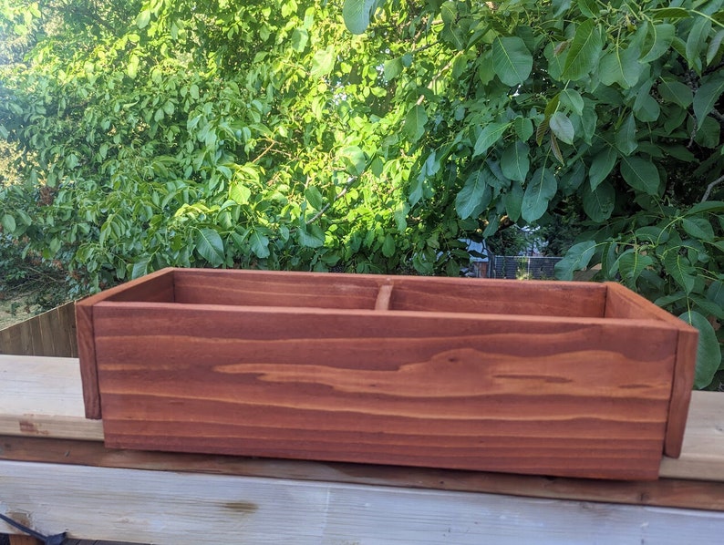 Deck Railing Planter With No Effort Mounting, Cedar Handmade Planter Etsy