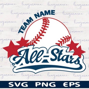 All Stars Baseball svg, All Stars svg, Baseball svg. Baseballteam. Cricut geschnitten Datei Clipart Png Eps svg
