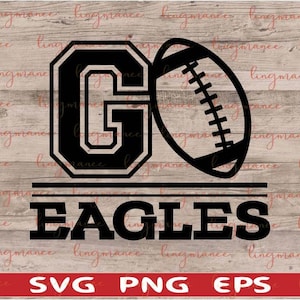 Go Eagles Svg.  Eaglesl Svg. Football Svg. Digital file for Cricut. Vector, Clipart ,Png , Eps