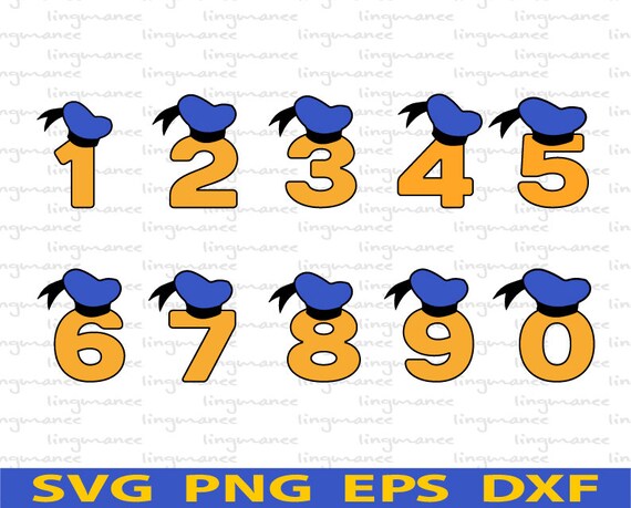 Donald Duck Sailor Hat Inspired Svg 