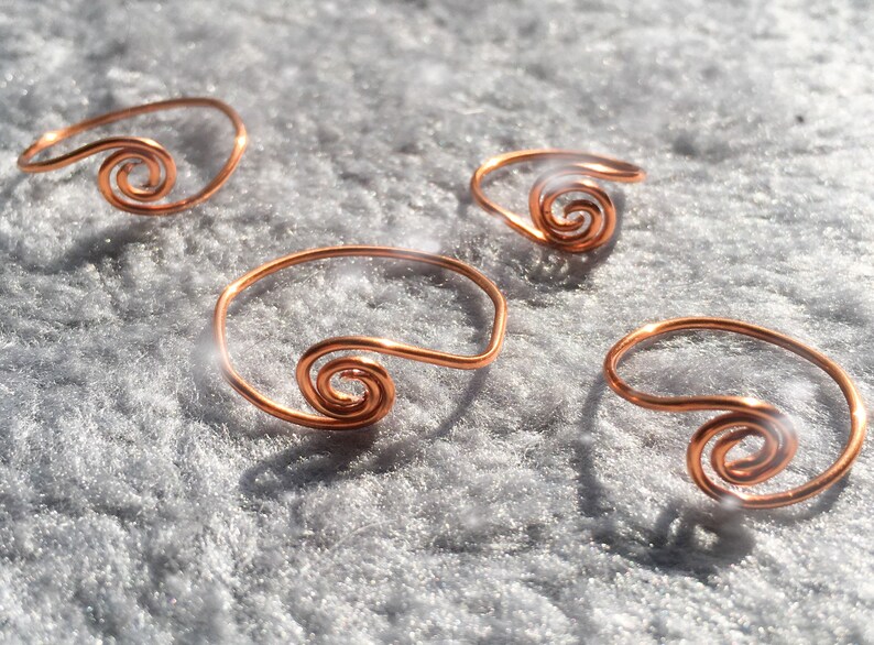 Handmade Spiral Copper Ring