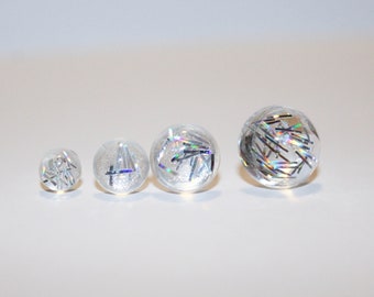 Sparkly Silver Clear Stud Earrings | Metal Free Earrings | Lightweight | Hypoallergenic Jewelry | Plastic Posts | Kids & Adults