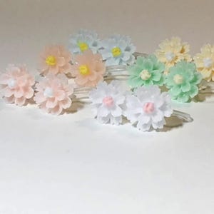 Flower Clip On Earrings | Non Pierced Ears | Floral Earrings | Invisible Clip-ons | Flower Girl | Gift Idea