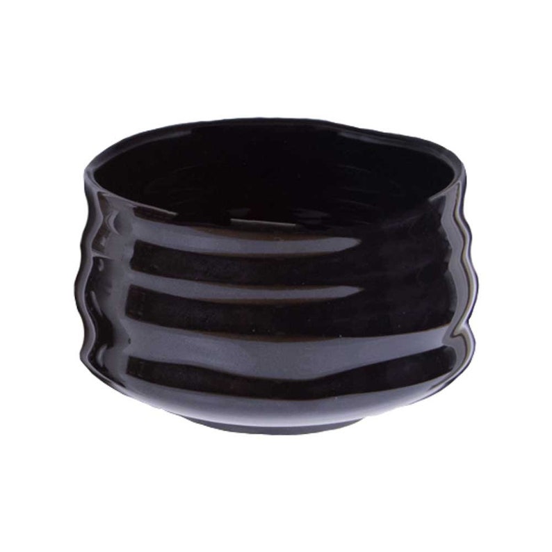 Handmade Ceramic Matcha Bowl Black Sleek Ergonomic Design Etsy