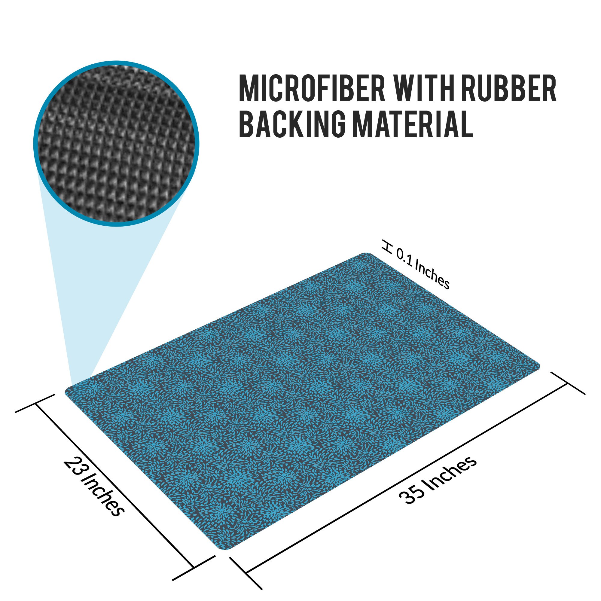 Floor Mat UltraThin Kitchen Rug with Rubber Backing 35x23 Etsy