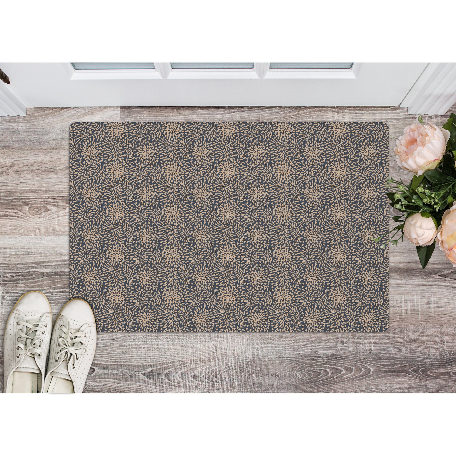Floor Mat UltraThin Kitchen Rug with Rubber Backing 35x23 Etsy