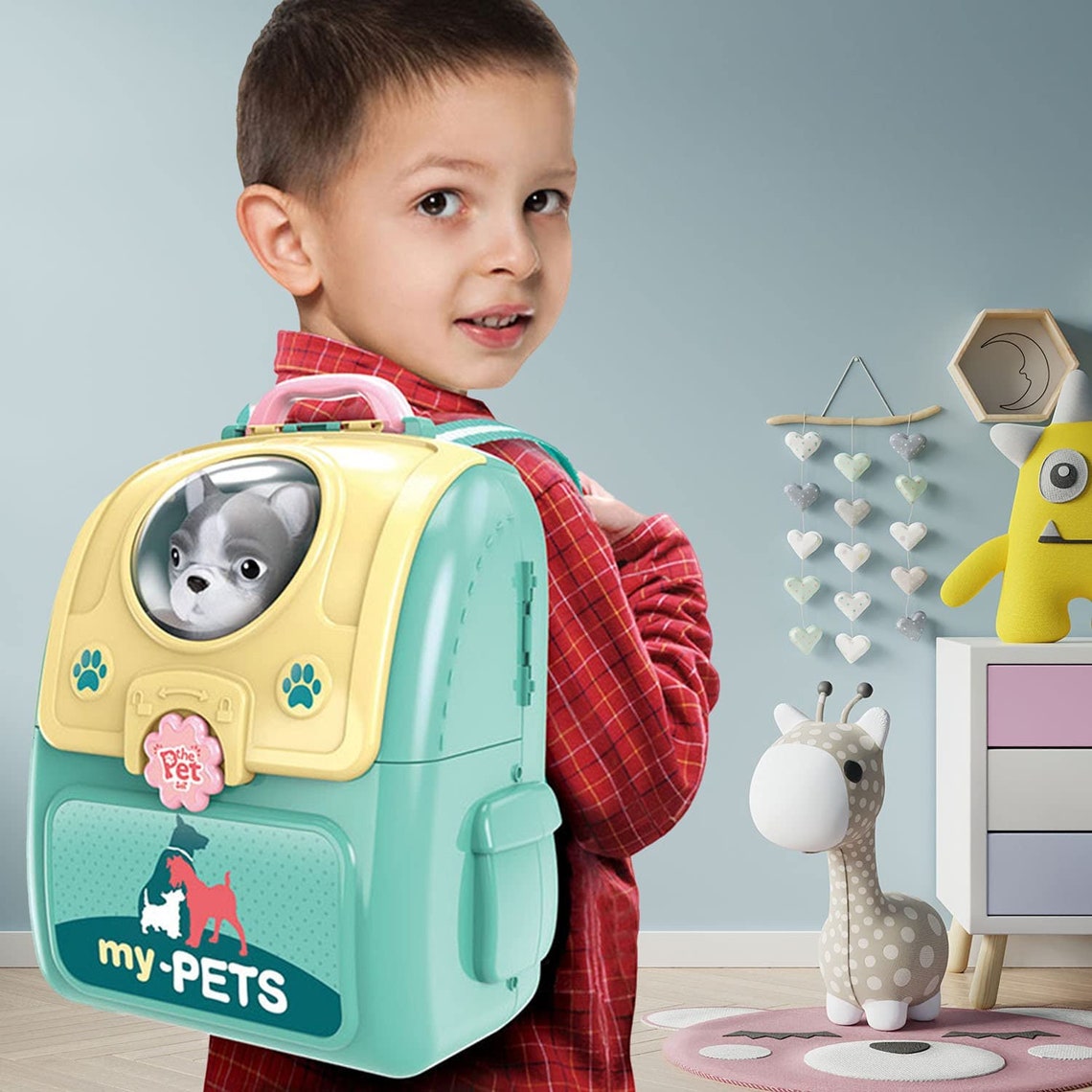 PetVet Backpack Toy Set Dog Etsy