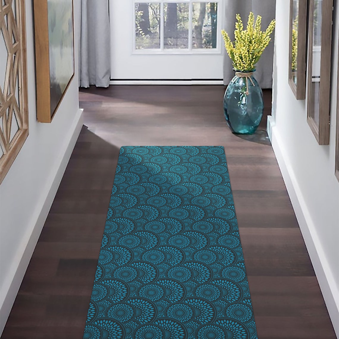 Runner Mat UltraThin Kitchen Rug with Non Slip Rubber Backing Etsy